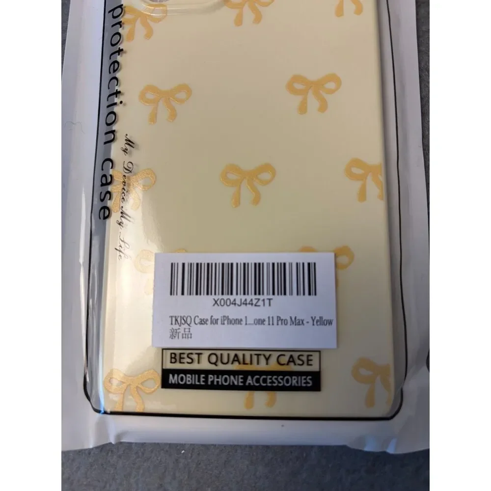 TKJSQ Yellow iPhone 11 Pro Max Case